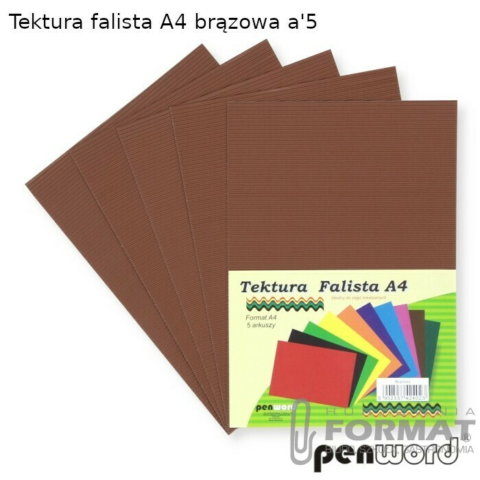 TEKTURA FALISTA A4 BRĄZOWA a'5 1