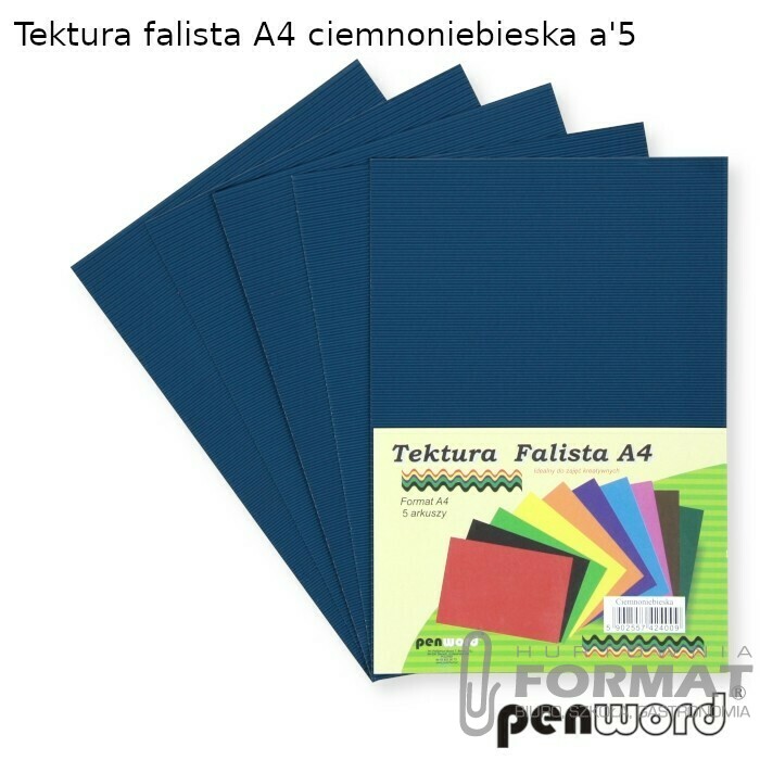 TEKTURA FALISTA A4 CIEMNONIEBIESKA a'5 1
