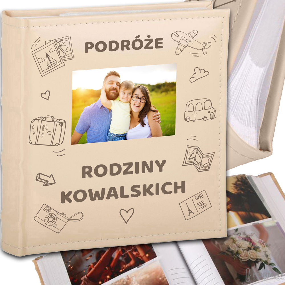 ALBUM NA ZDJĘCIA 200 ZDJĘĆ 10X15 WSUWANY DUŻY GRAWER ŚLUB CHRZEST PODRÓŻE 1