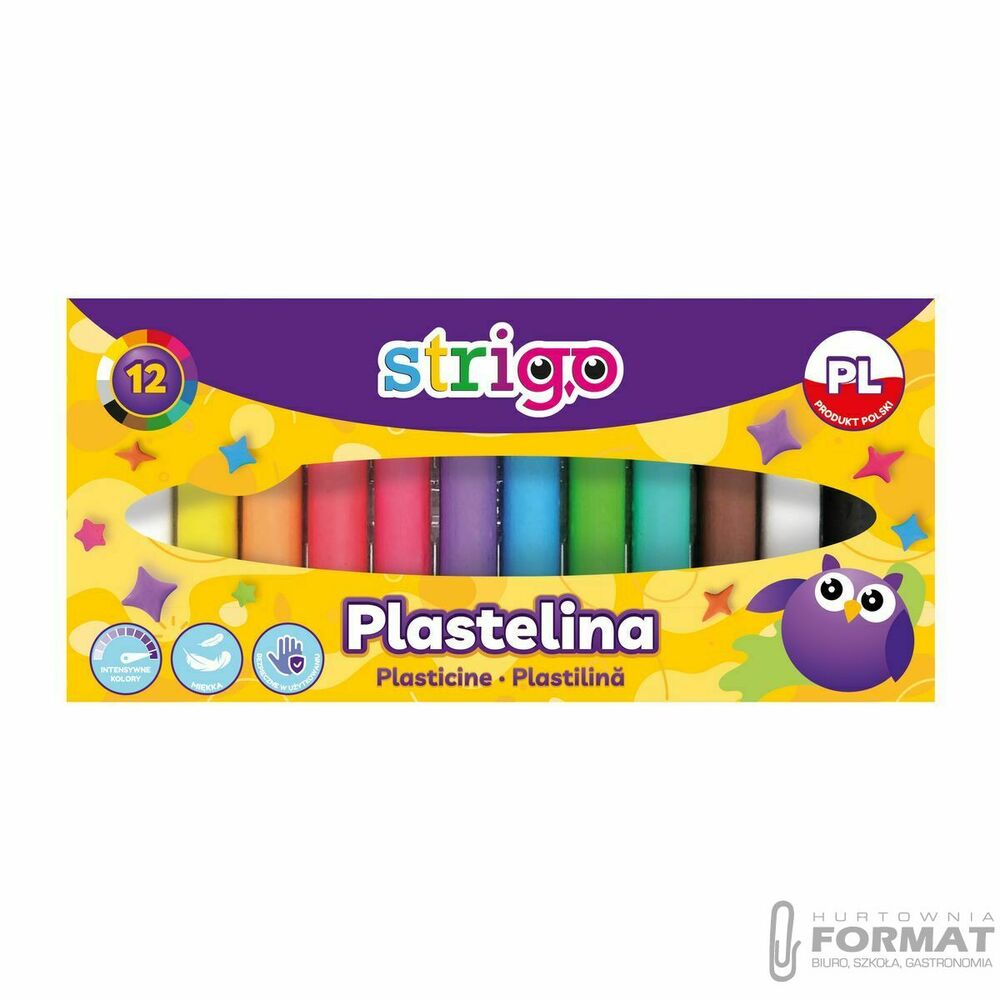 Plastelina STRIGO 12 KOLORÓW 1