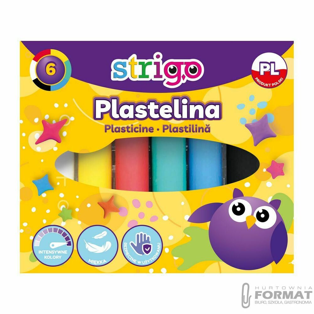 Plastelina 6 kolorów STRIGO 1