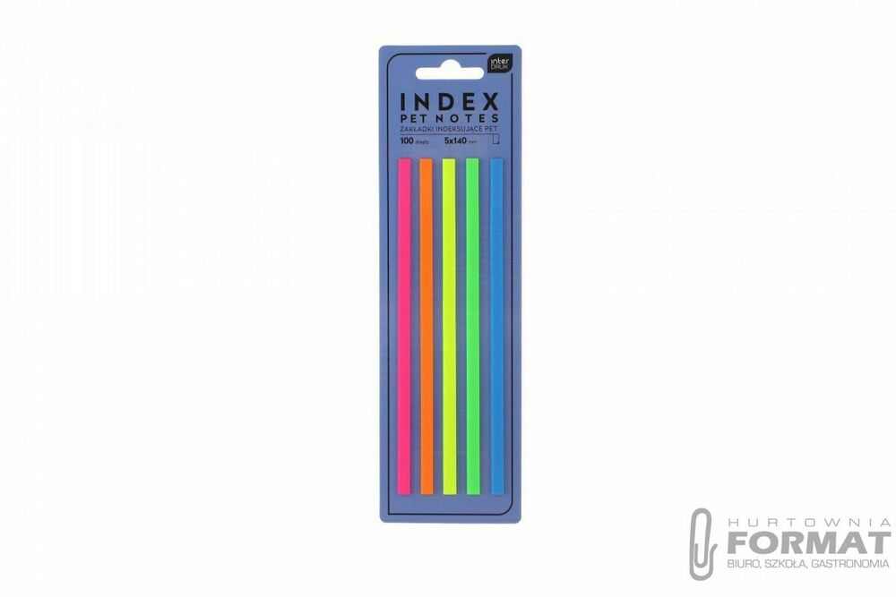 ZAKŁADKI INDEKSUJĄCE PASKI/140MM PET N 1