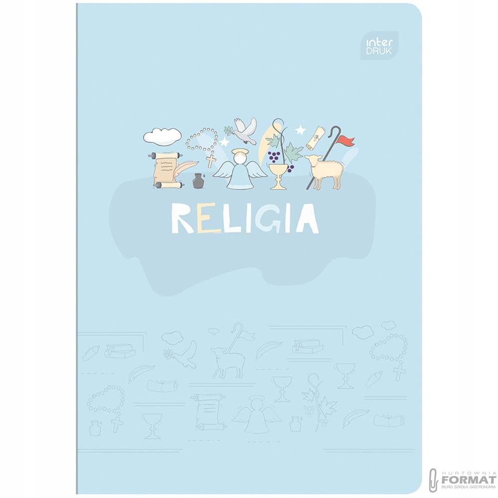 Zeszyt A5 60k kratka 70G Religia INTERDRUK 1