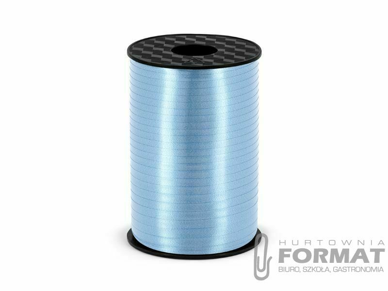 Wstążka Partydeco plastikowa błękitna, 5mm/225m 5x5 [mm x m] niebieska jasna (PRP5-011) 1
