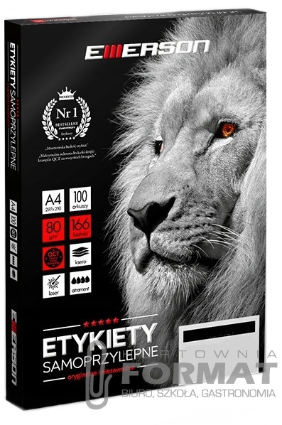 ETYKIETA SAMOPRZYLEPNA EMERSON A100 210/297 1