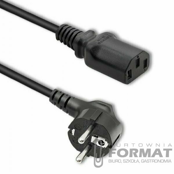 Kabel zasilający Qoltec SCHUKO/C13 | 1,5m 1