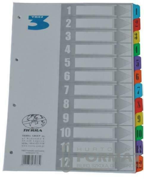 TRES PRZEKŁADKA LAMINOWANA A4 12 kolorów 1