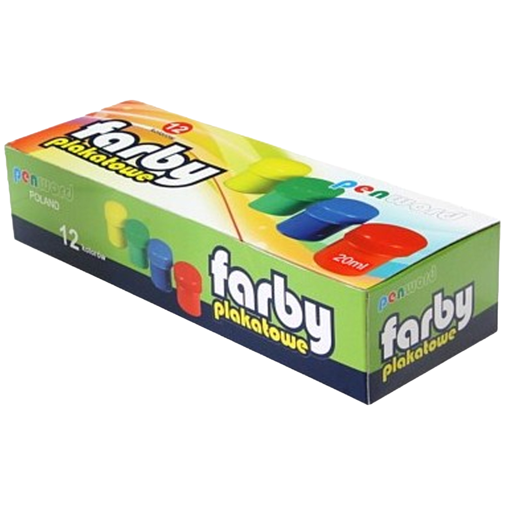 Farby plakatowe Penword 12 szt. 1