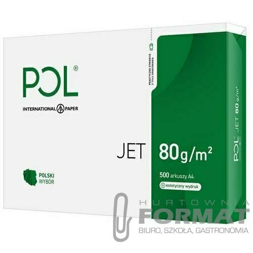 PAPIER KSERO A4 80G POLJET POLJET BIAŁY KLASA A 1