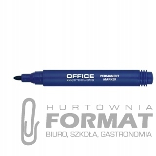 Marker permanentny okrągły OFFICE NIEBIESKI 1