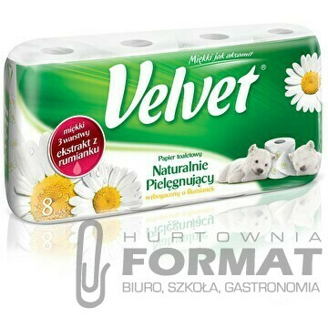 PAPIER TOALETOWY VELVET RUMIANKOWY 1