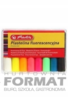 Plastelina fluorescencyjna, 8 kolorów, Herlitz 1