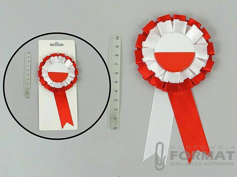 Kotylion Adar Polska biało-czerwony (600881) 1