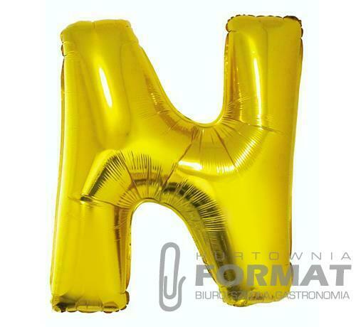 BALON FOLIOWY "LITERA N" ZŁOTA 85CM 1