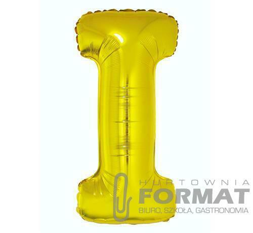 BALON FOLIOWY "LITERA I" ZŁOTA 85CM 1