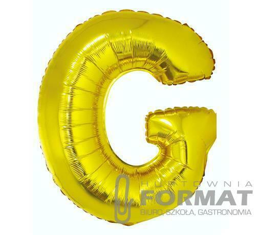 BALON FOLIOWY "LITERA G" ZŁOTA 85CM 1
