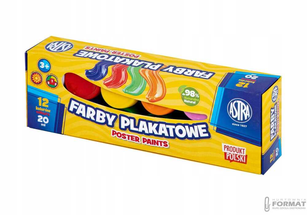 Astra, Farby plakatowe: 12 kol x 20 ml 1