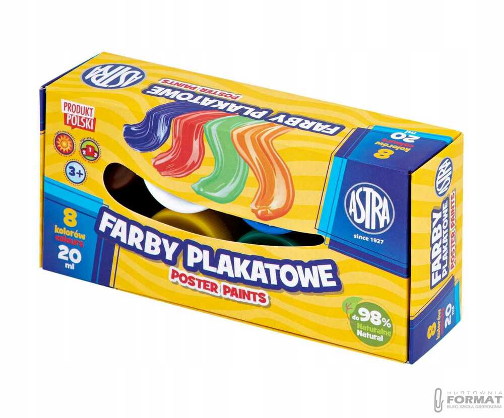 Astra, Farby plakatowe: 8 kol x 20 ml 1