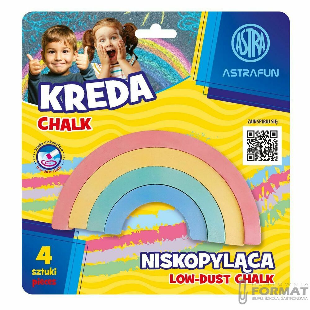Kreda TĘCZA 4 kolory Astra 1