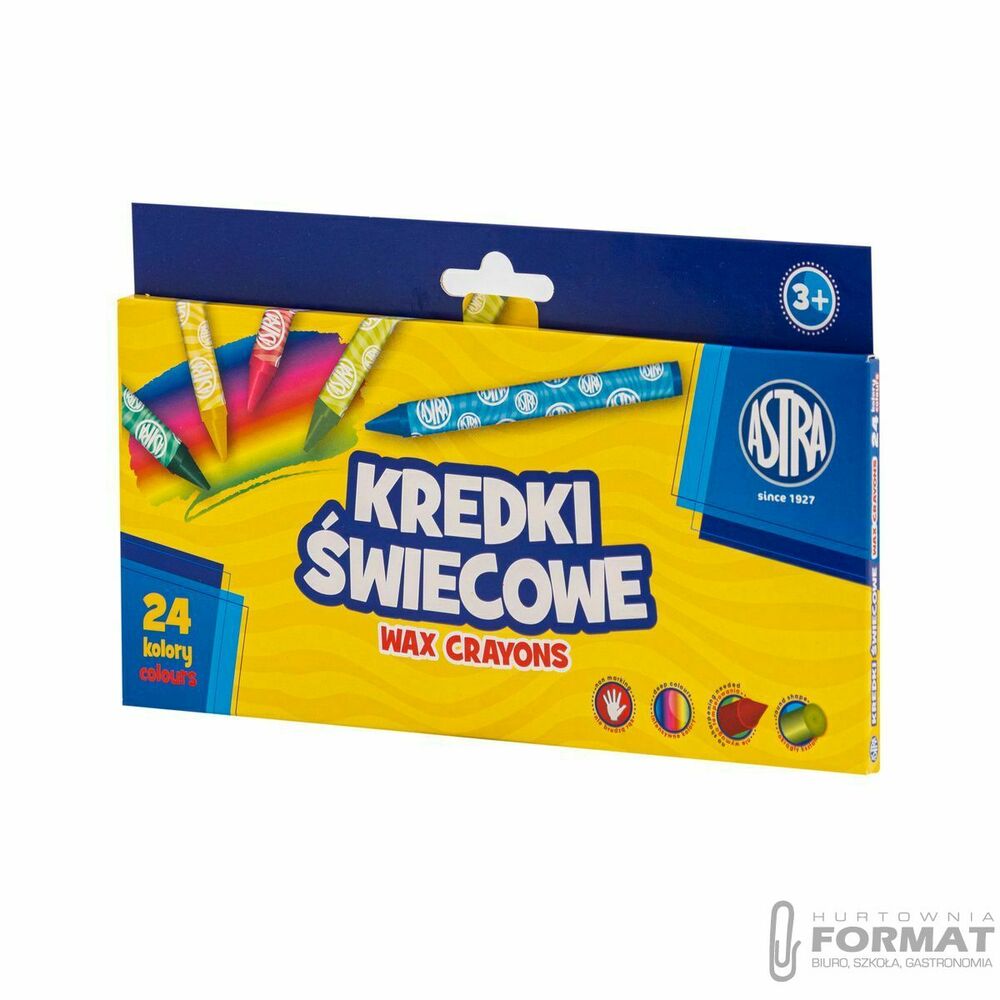 Kredki świecowe Astra 24 kol. (316023008) 1