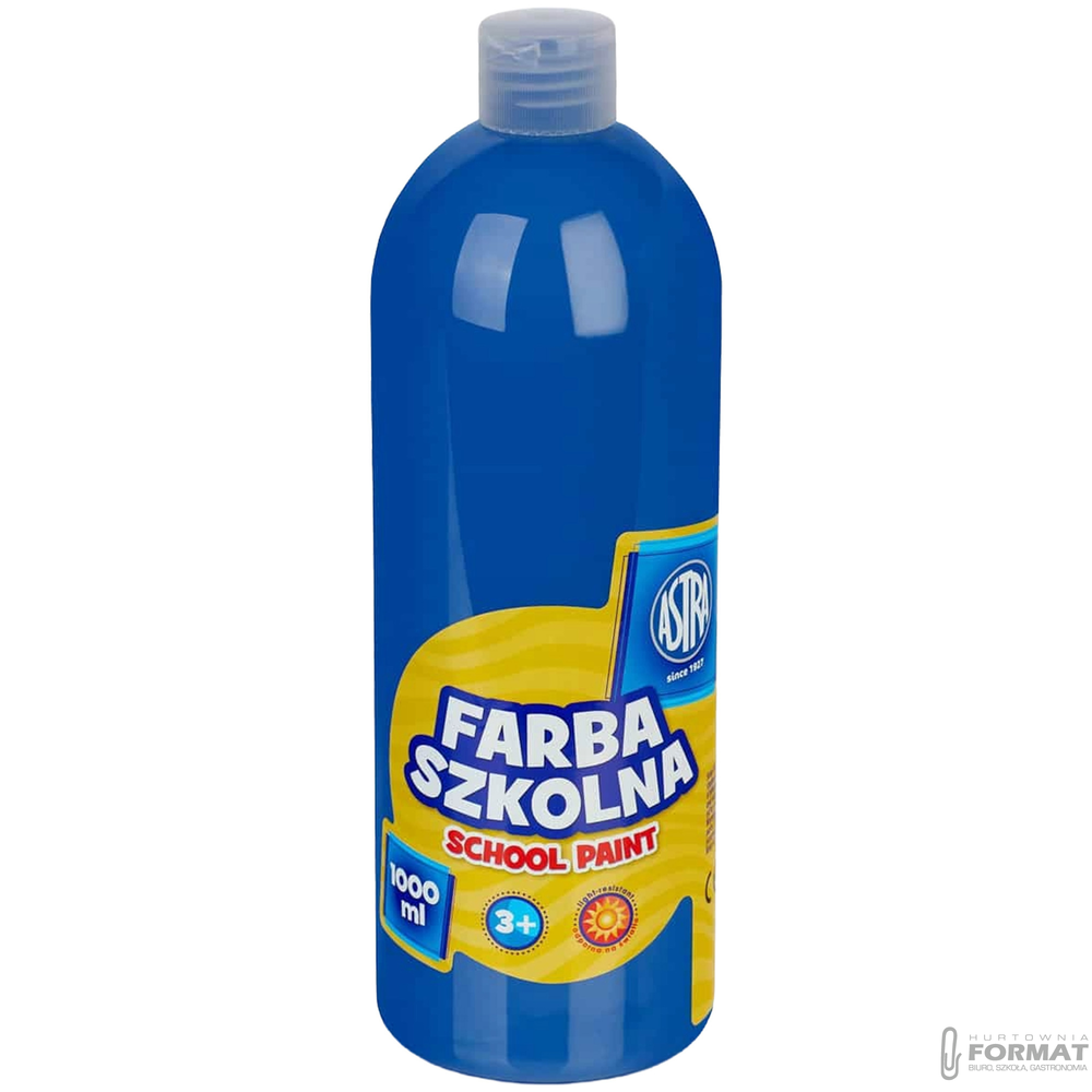Farba szkolna Astra 1000 ml - ciemnoniebieska 1
