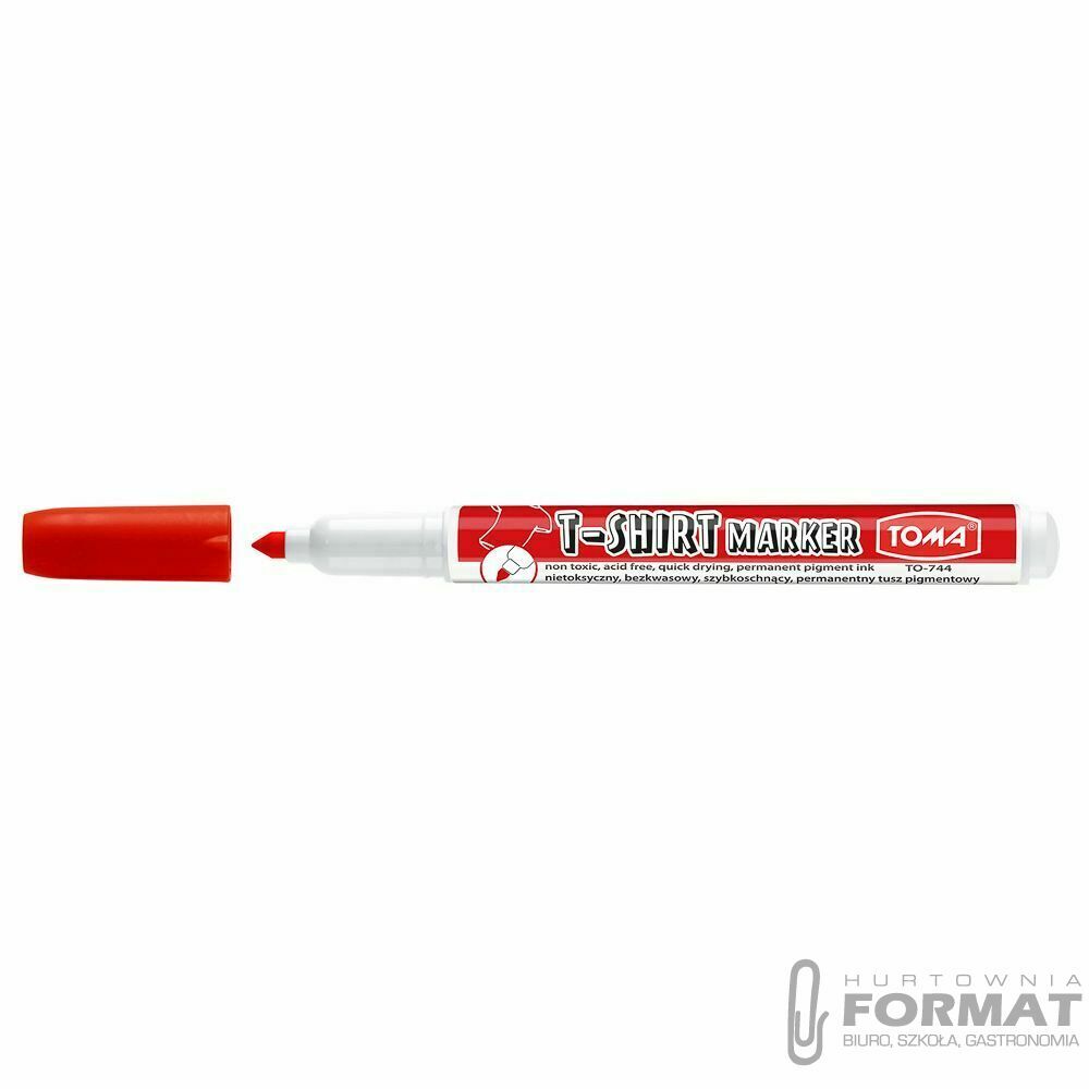 Marker do T-shirt Toma 744 czerwony 1