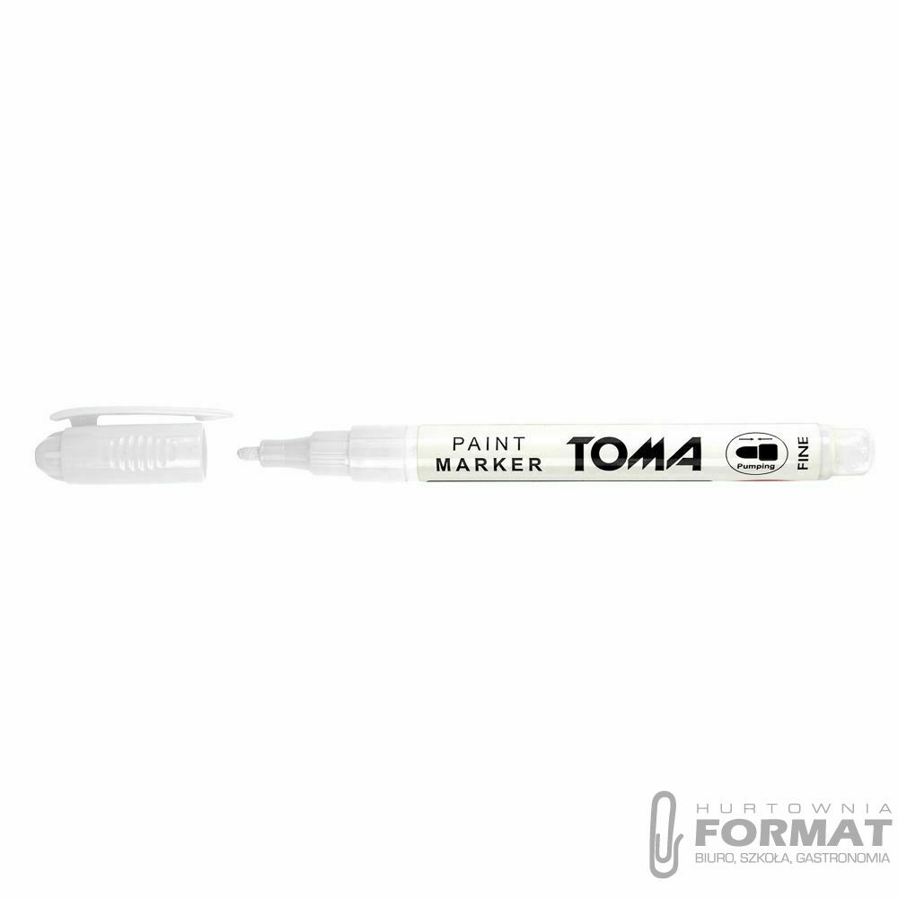 Marker olejowy Toma biały, biały 1,5mm okrągła końcówka (To-441 7 2) 1