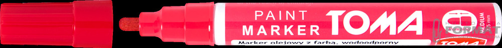 Marker olejowy TOMA TO-440 czerwony 1