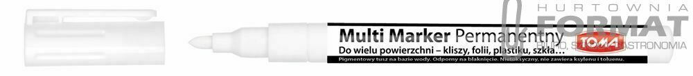 Marker Toma TO-333-01 permanentny biały 1,5mm 1