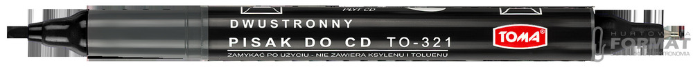 Foliopis permanentny TOMA TO-321 czarny 1