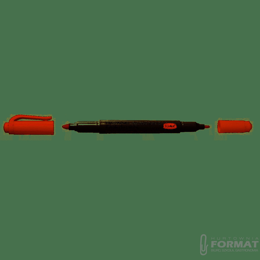 Dwustronny pisak do tablic TOMA TO-270 - czerwony 1