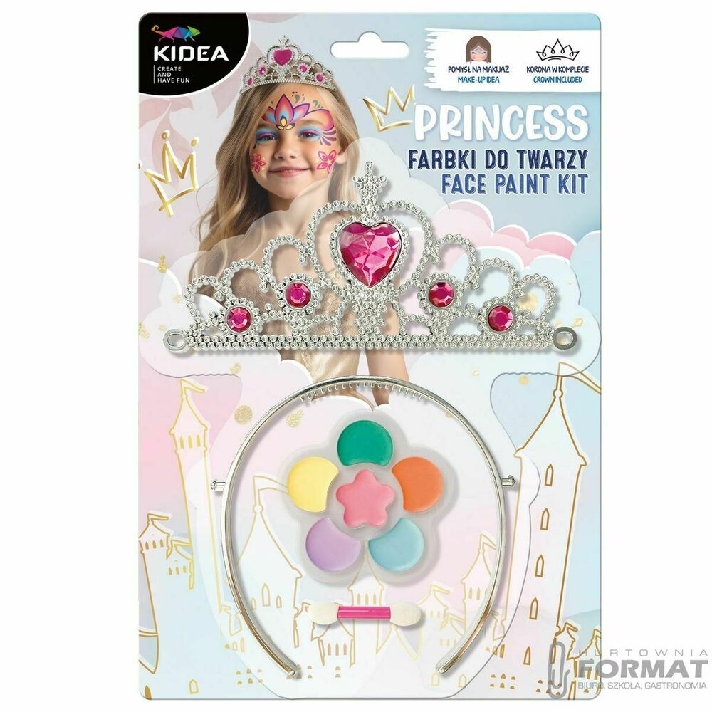 Derform Farbki do twarzy princess z tiarą 1
