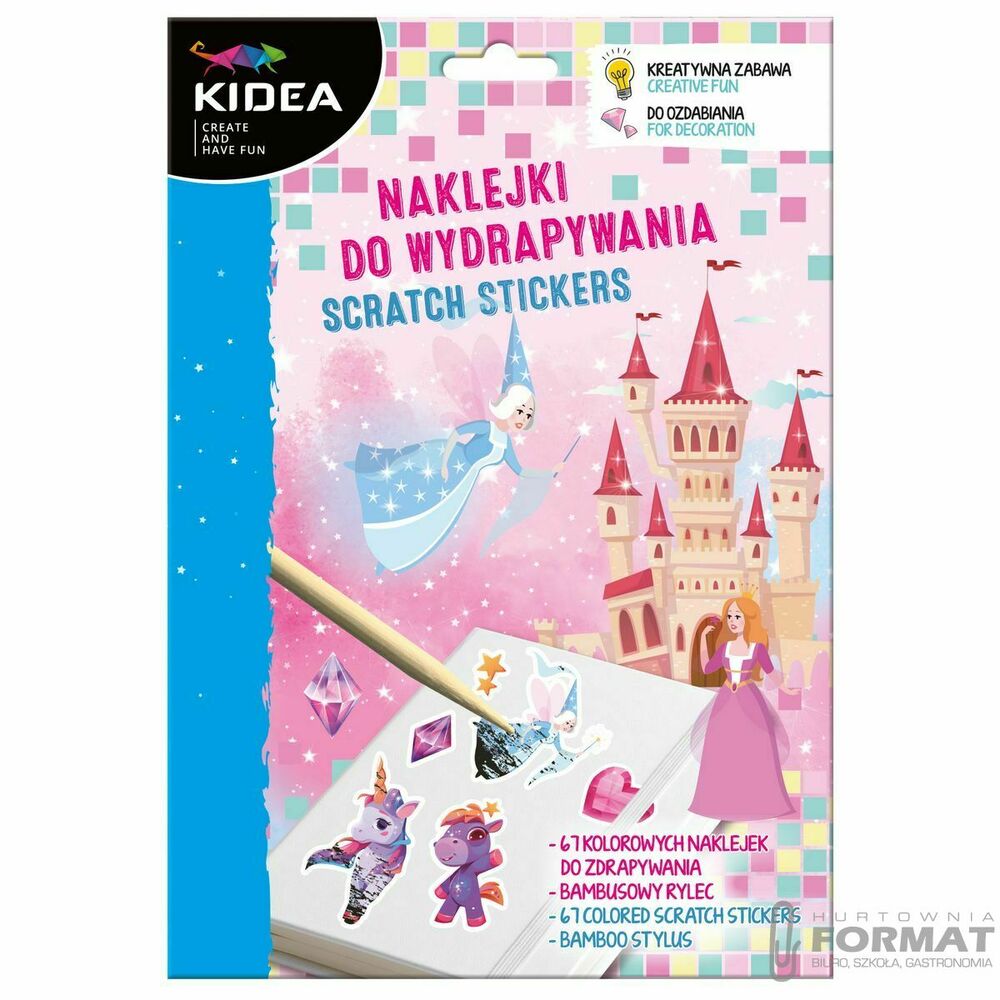 Naklejki do wydrapywania MAGICZNY ŚWIAT Kidea 1