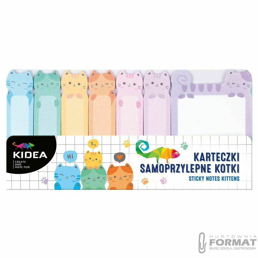 Karteczki samoprzylepne Kotki KIDEA 1