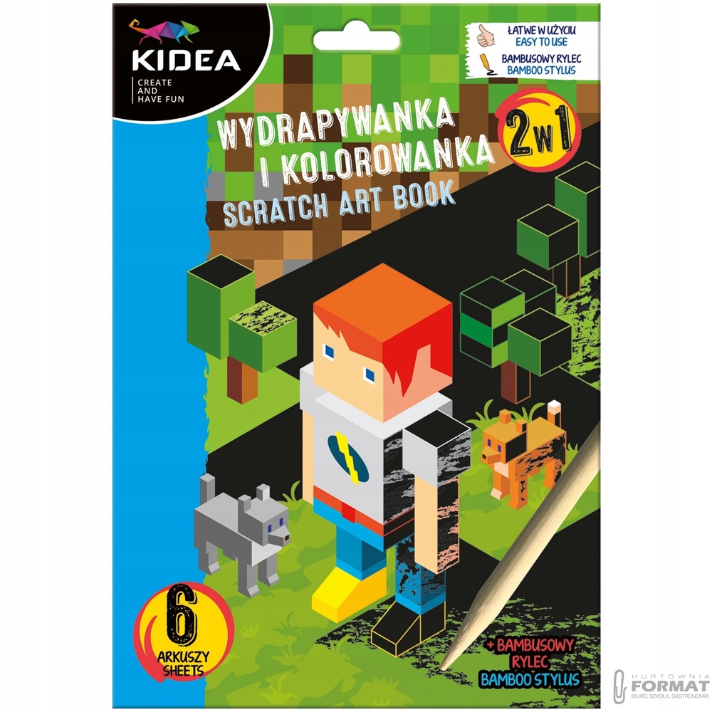 Wydrapywanka i kolorowanka 2w1 Kidea game 1