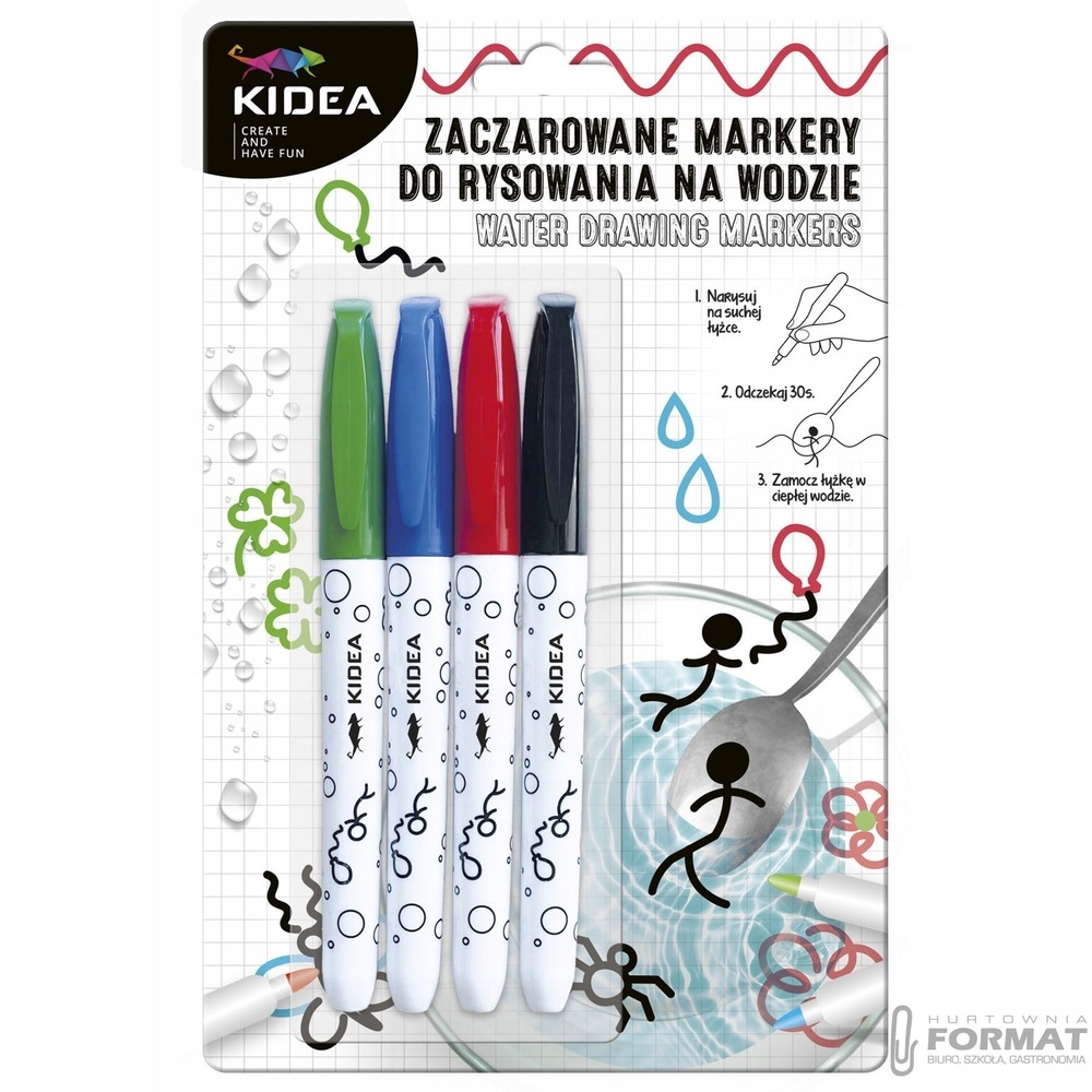 Zaczarowane markery do rysowania na wodzie Kidea 1