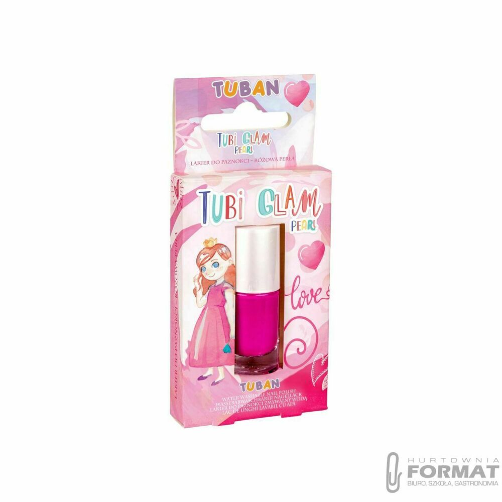 Lakier do paznokci Tuban Tubi glam perłowy róż kolor: różowy (TU3459) 1