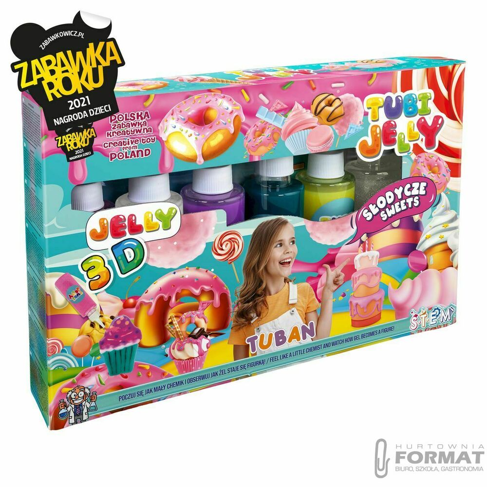 Zestaw kreatywny Tuban Tubi Jelly 6 kolorów Słodycze (TU3323) 1
