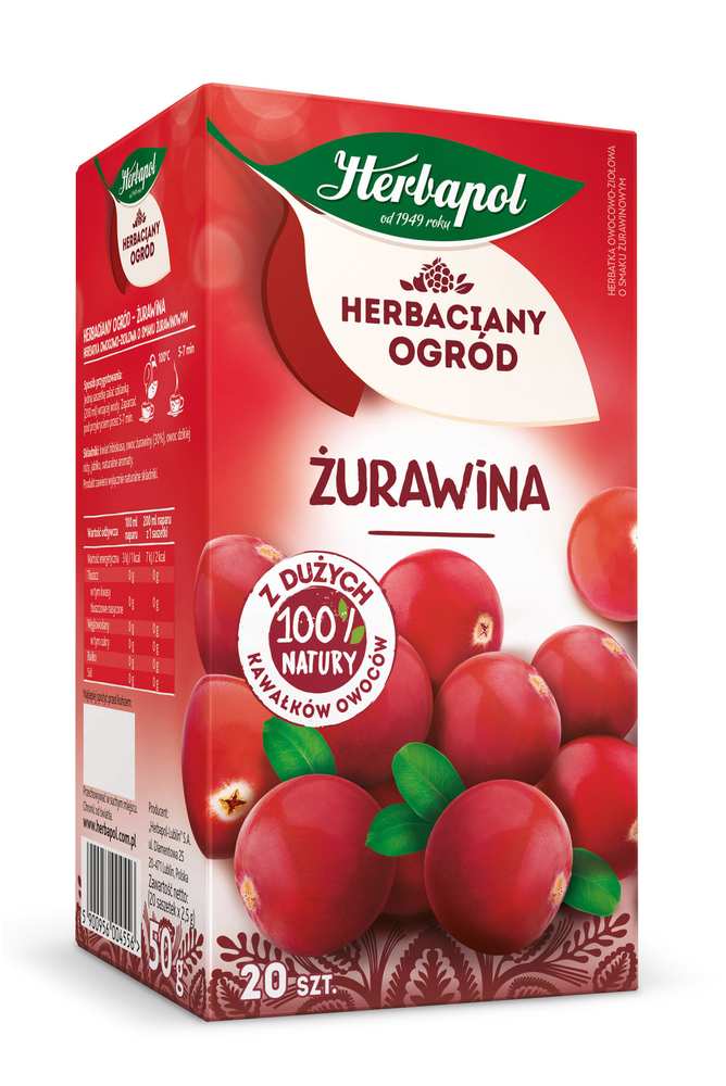 Herbapol Herbaciany Ogród herbatka żurawina 1