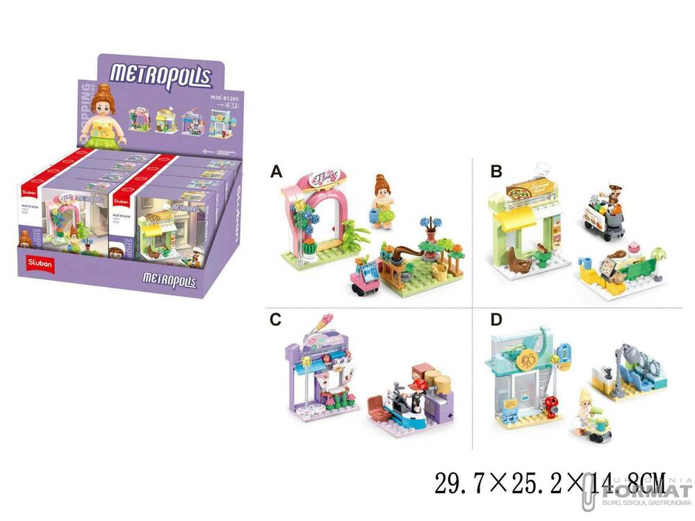 KLOCKI-SLUBAN MIASTO (8 SZT.=1 DISPLAY) 1