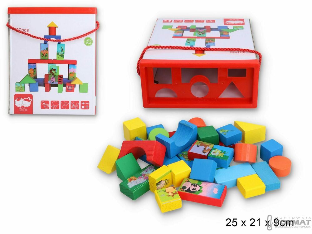 KLOCKI DREWNIANE (32 EL.) 1