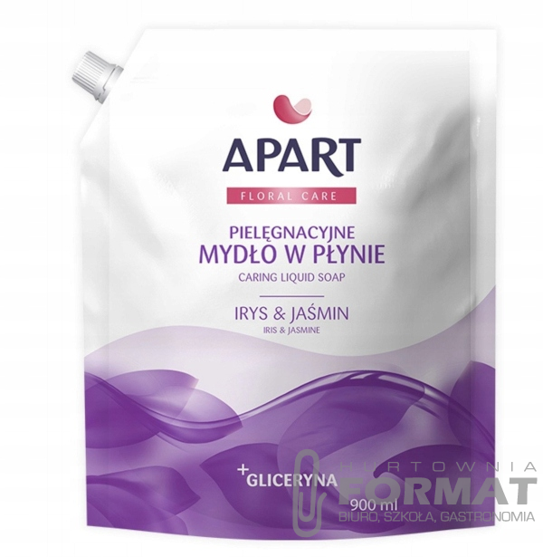 Apart Natural mydło w płynie irys i jaśmin 900 ml zapas  1