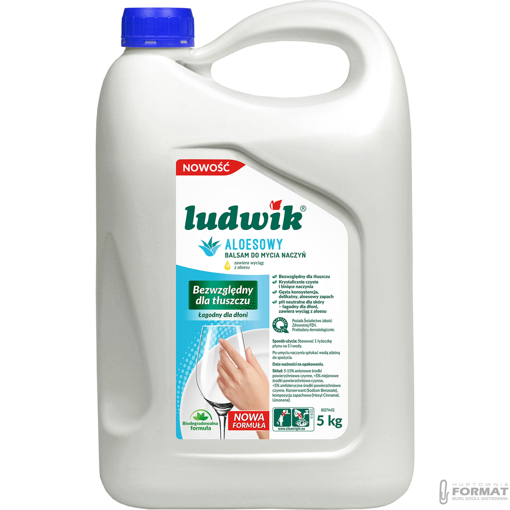 Płyn do naczyń Ludwik 5L Aloesowy 1