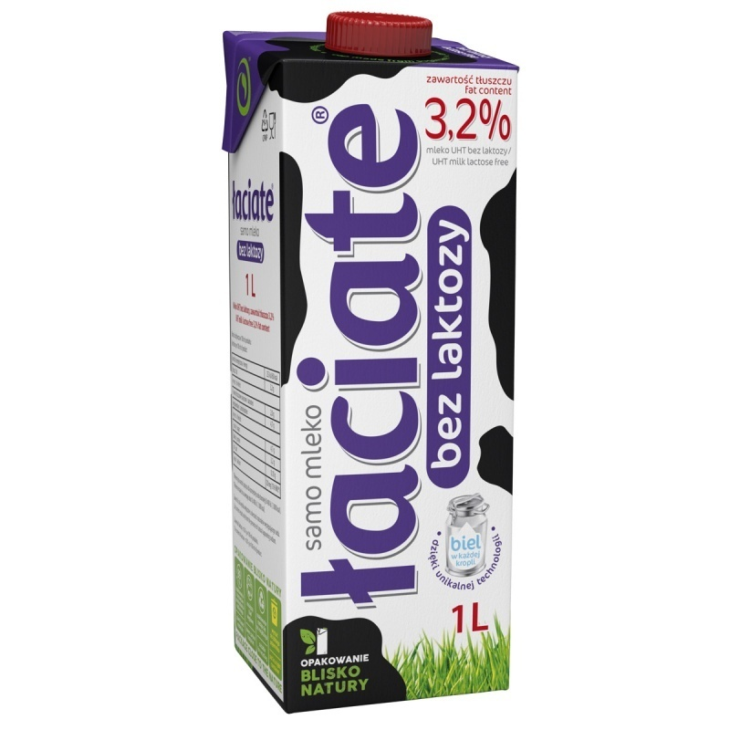 Mleko Łaciate bez laktozy 3,2% – 1 l 1