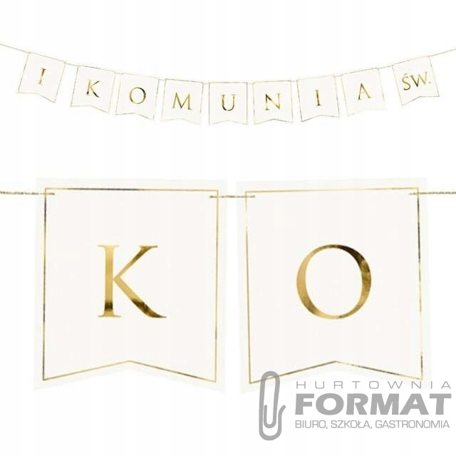 Baner komunijny na Komunię Świętą 133 cm GRL91 1