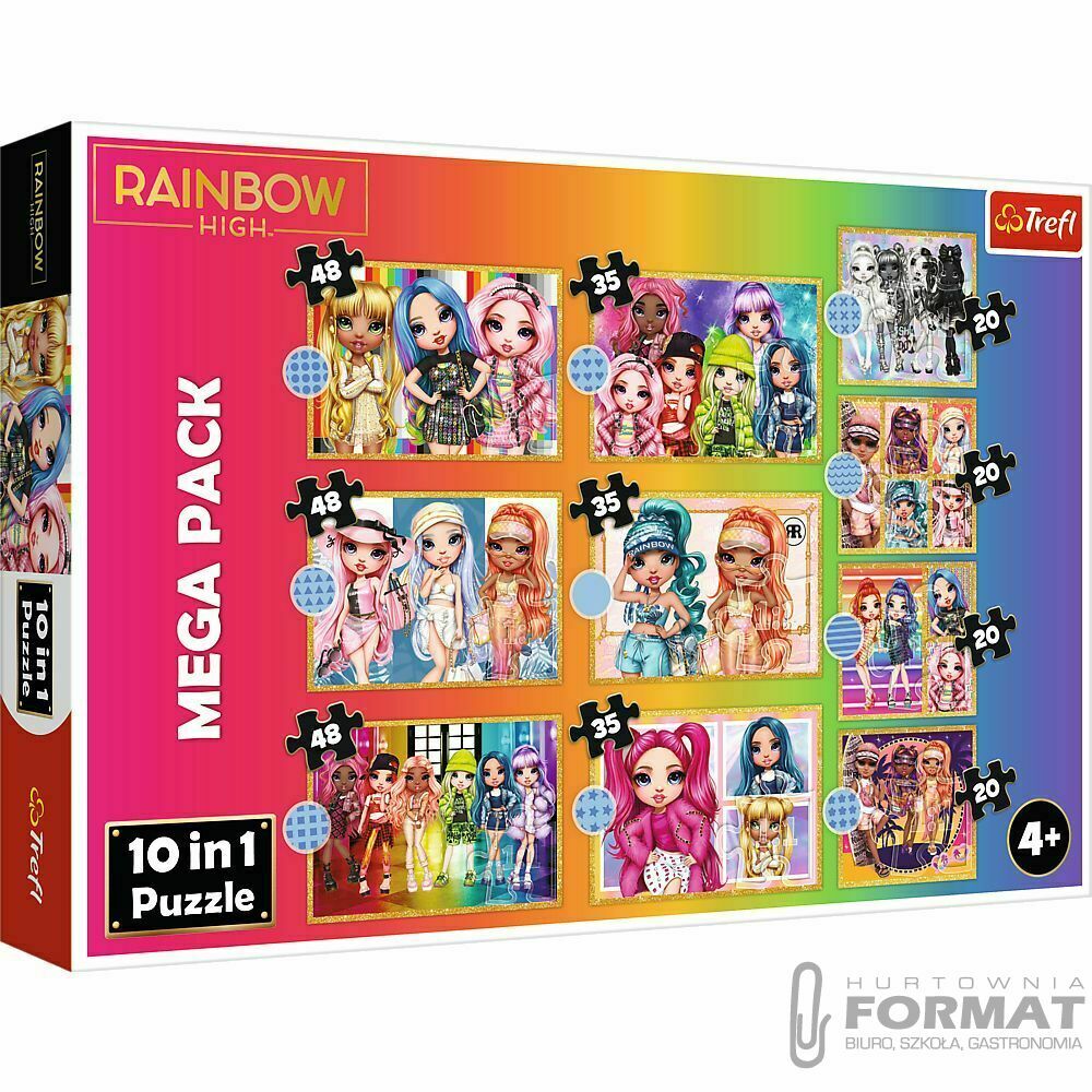Puzzle 10w1 Kolekcja modnych laleczek - MGA Rainbo 1