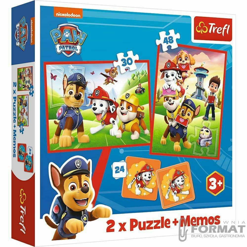 Puzzle 2w1 + memos Psi Patrol Psia ekipa w akcji 9 1