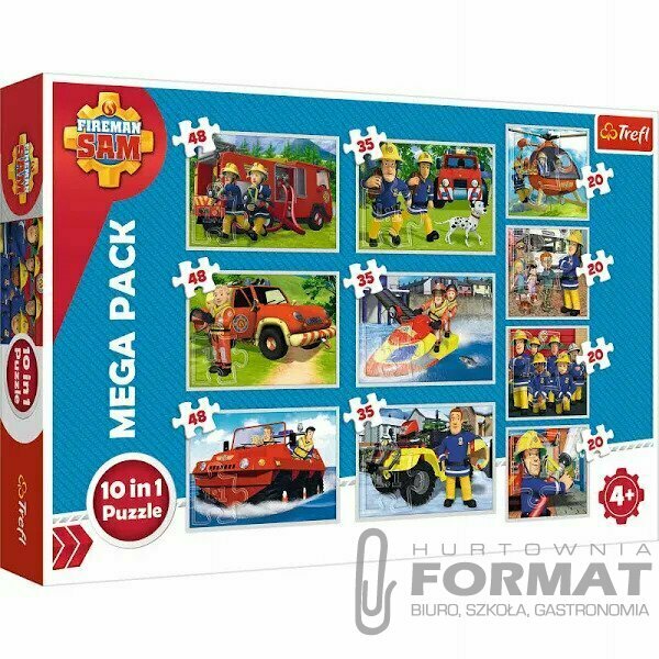 Puzzle 10 w 1 ekipa ratunkowa Strażak Sam 90356 1