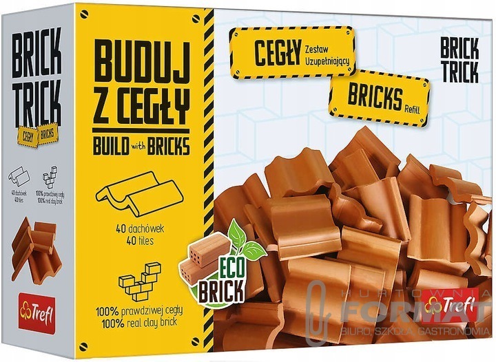 Brick Trick - Refil cegły dachówki 40szt 61555 1