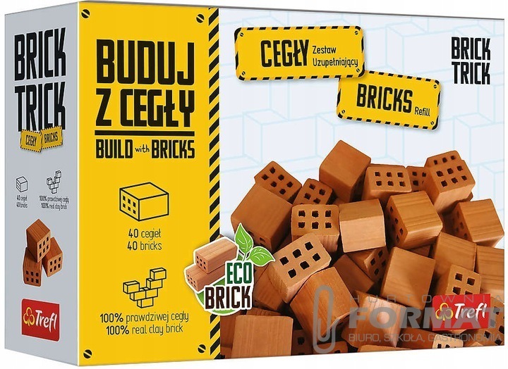 Brick Trick - Refil cegły połówki 40szt 61554 1